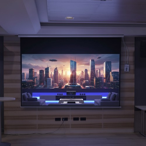 Leinwand 300x169cm motor - leinwand,
